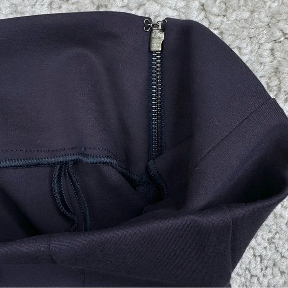 Good American The Boss Pant High Rise Navy Skinny with Zips. Ponte. Size 1 Small - Picture 8 of 14